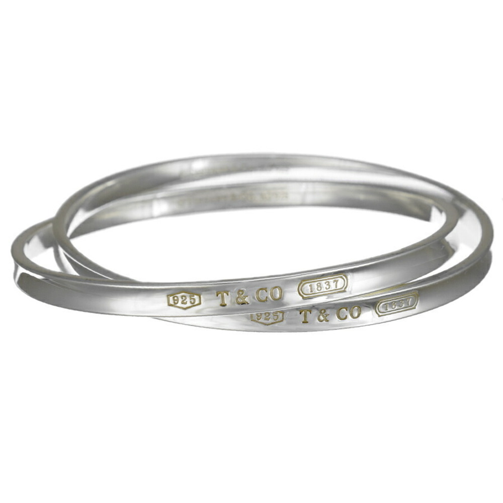 Tiffany Interlocking Circle Bangle Double Bracele… - image 1